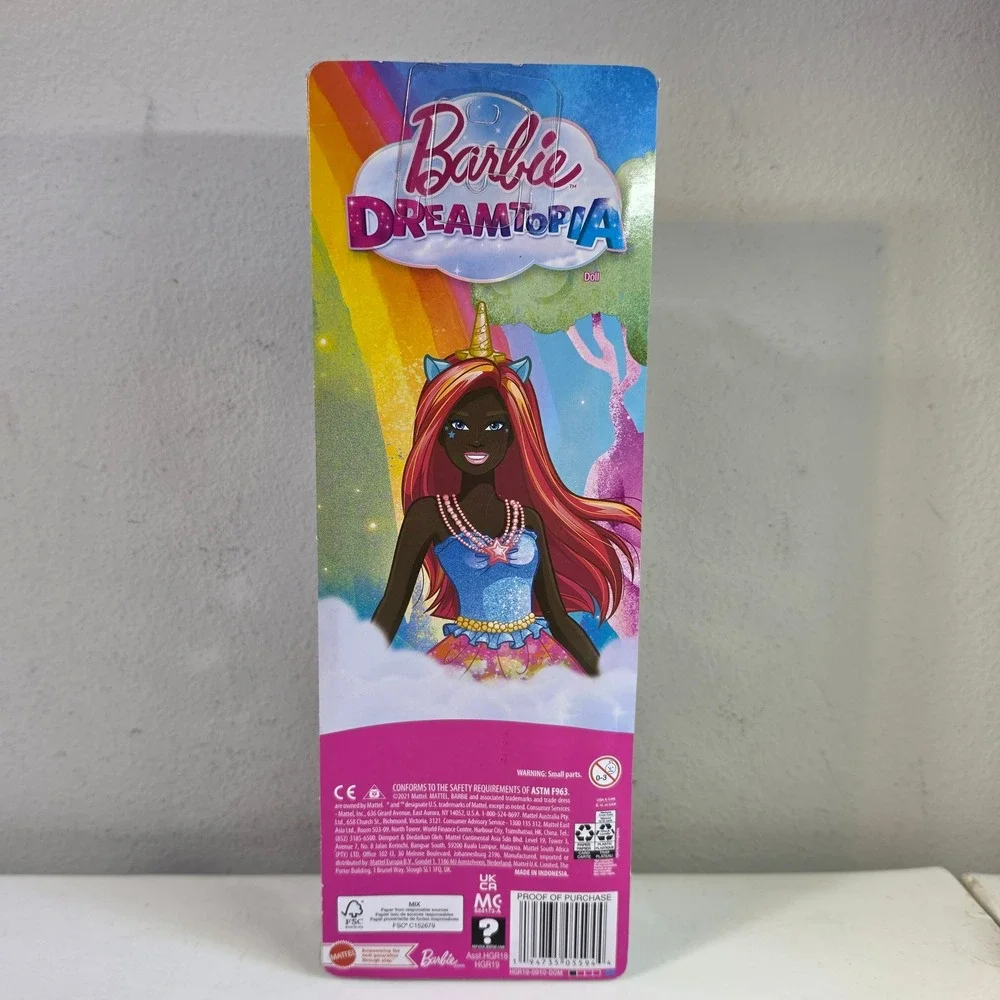 Barbie Girls Dreamtopia Unicorn Doll Pink Hair Blue‎ Bodice HGR19 12 inch